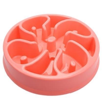 Generic Pet Plastic Slow Down Feed Food Eating Bowl Feeder Dish For Dog Cat Puppy Good For Pet Health Supply Cat Slow Feeding Bowl by TopCute