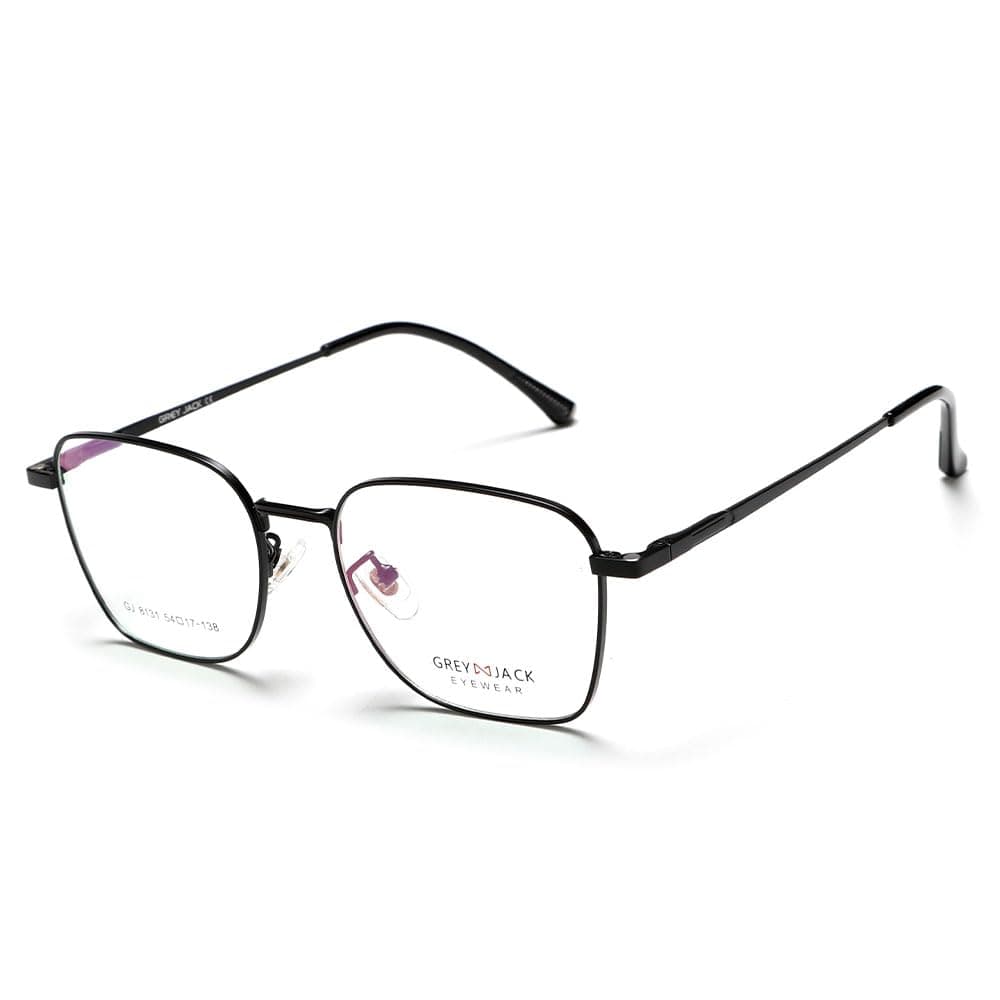 grey jack Classic Rectangle Magetic Glasses 3 In 1 Clip On Sunglasses for Myopic Men Women UV Protection Brand Polarized Sunglasses 8131