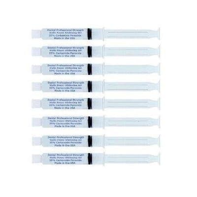 Sealed individually-INSTANT WHITE SMILES 8 Large 10ml Professional 35% Teeth Whitening Gel syringes - Optimized Formula - 80ml