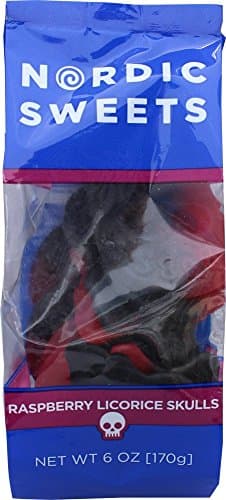 Nordic Sweets - Raspberry Licorice Skulls 170g (6 oz)