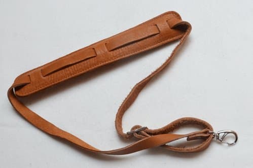 Luxury Genuine Leather Sax Strap with Soft Padded Saxophone Strap