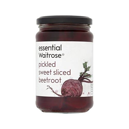 Pickled Sliced Beetroot in Sweet Vinegar essential Waitrose 340g - Pack of 2