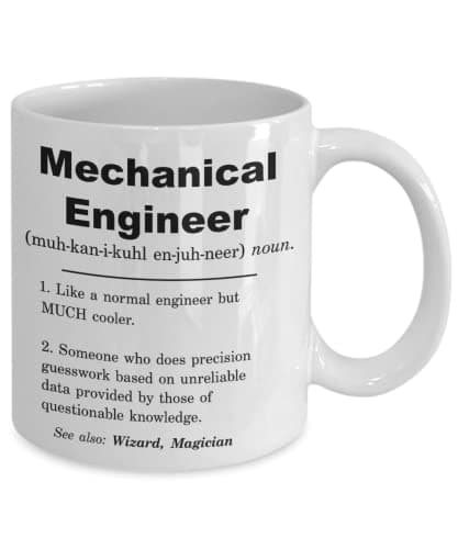 Mechanical engineer definition coffee mug, funny mechanical engineer tea cup, mechanical engineer gift ideas, gifts For women, gifts for men, mechanic