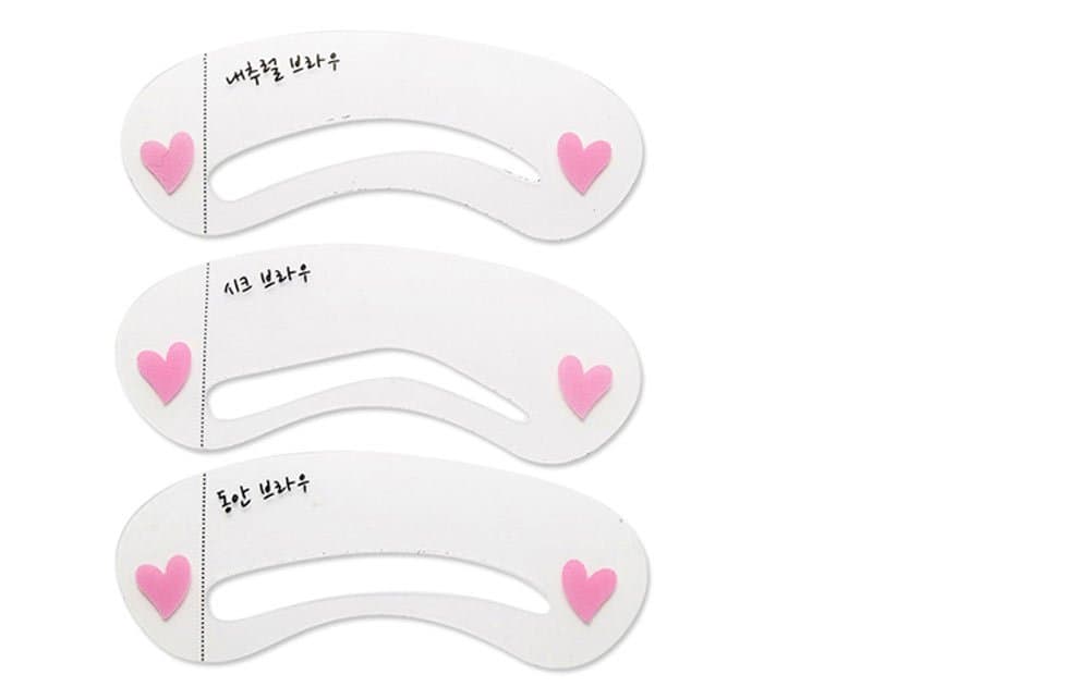 Geekable Park Eyebrow Class Eyebrow Drawing Card Template Draw Eye Brow Easier 3 Pieces in Set