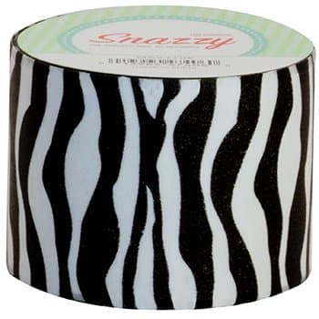 Snazzy Tape Black & White Zebra Stripe