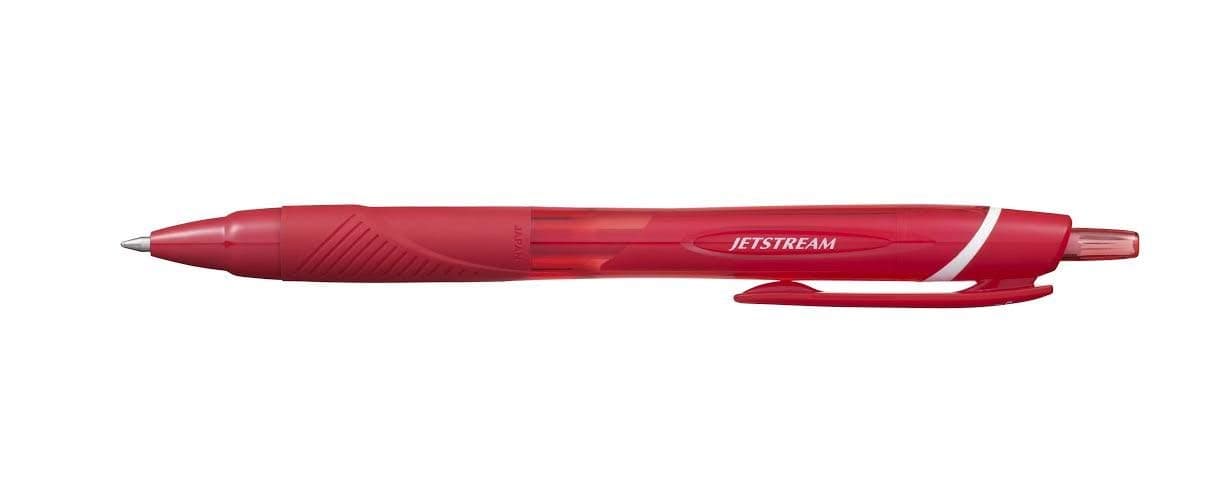 JETSTREAM SXN-150-07 RETRACTABLE ROLLERBALL PEN [Pack of 3] Red Barrel with Red Ink