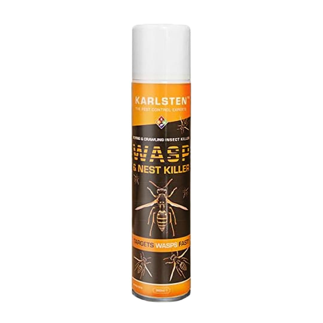 Wasp & Nest Killer Spray | Maximum Strength, Fast-Acting Formula | Kills Wasps, Hornets & Nests Instantly | Long-Lasting Indoor & Outdoor Pest Control | 300ml