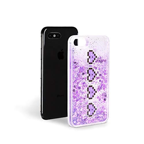 Lauren Z Side DigiHeart Liquid Glitter iPhone Case for iPhone 7/8