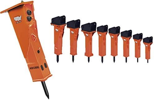 AMERICAN PNEUMATIC TOOLS 8460050060 Model AB350 - Ab Series Hydraulic Breakers with Back How Bracket Hoses and Tool- Hybrid Technology, Gas/Oil