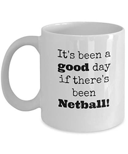 Netball - It's Been a Good Day - Unique Fun Coffee Mug - Makes a Great Gift