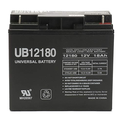 Universal Power Group 12V 18AH SLA Replacement Battery for Vision CP12180
