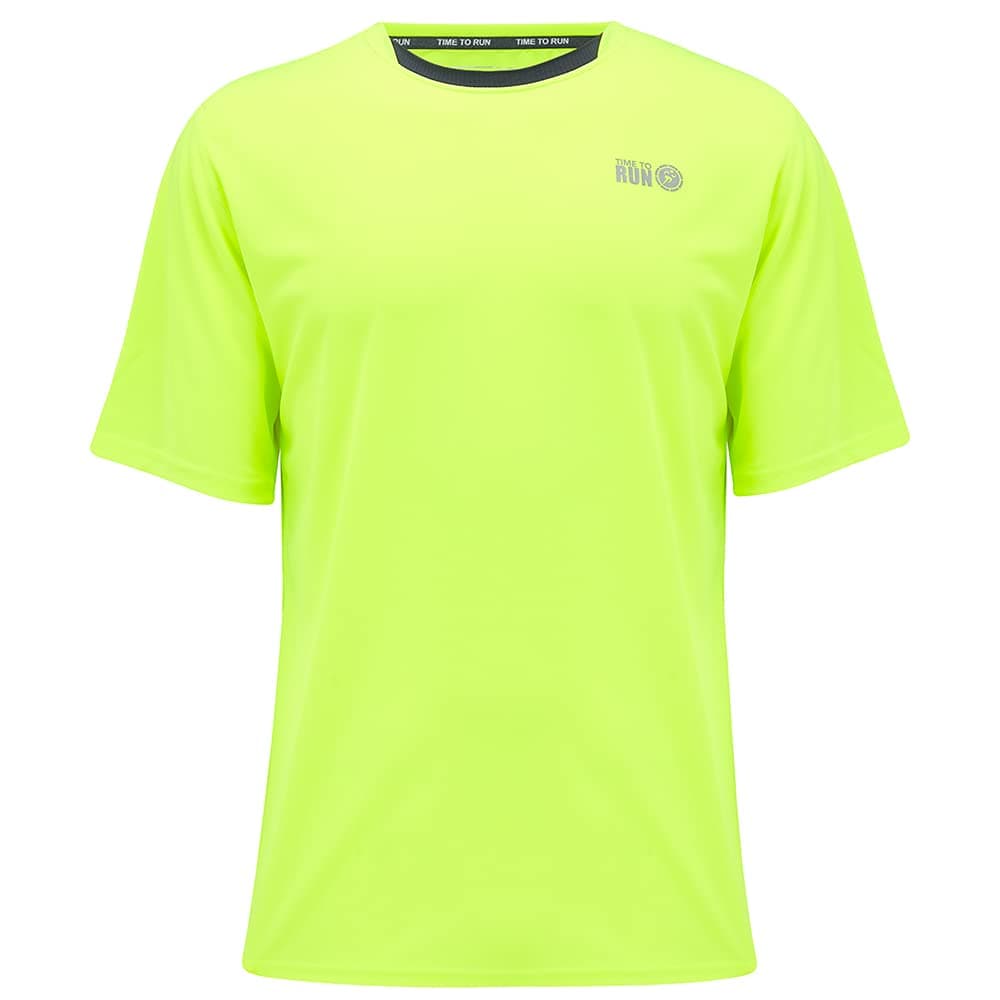 Time To RunMen's Quick Dry Short Sleeve Technical Breathable Training Spirit Running/Gym/Workout T Shirt Top