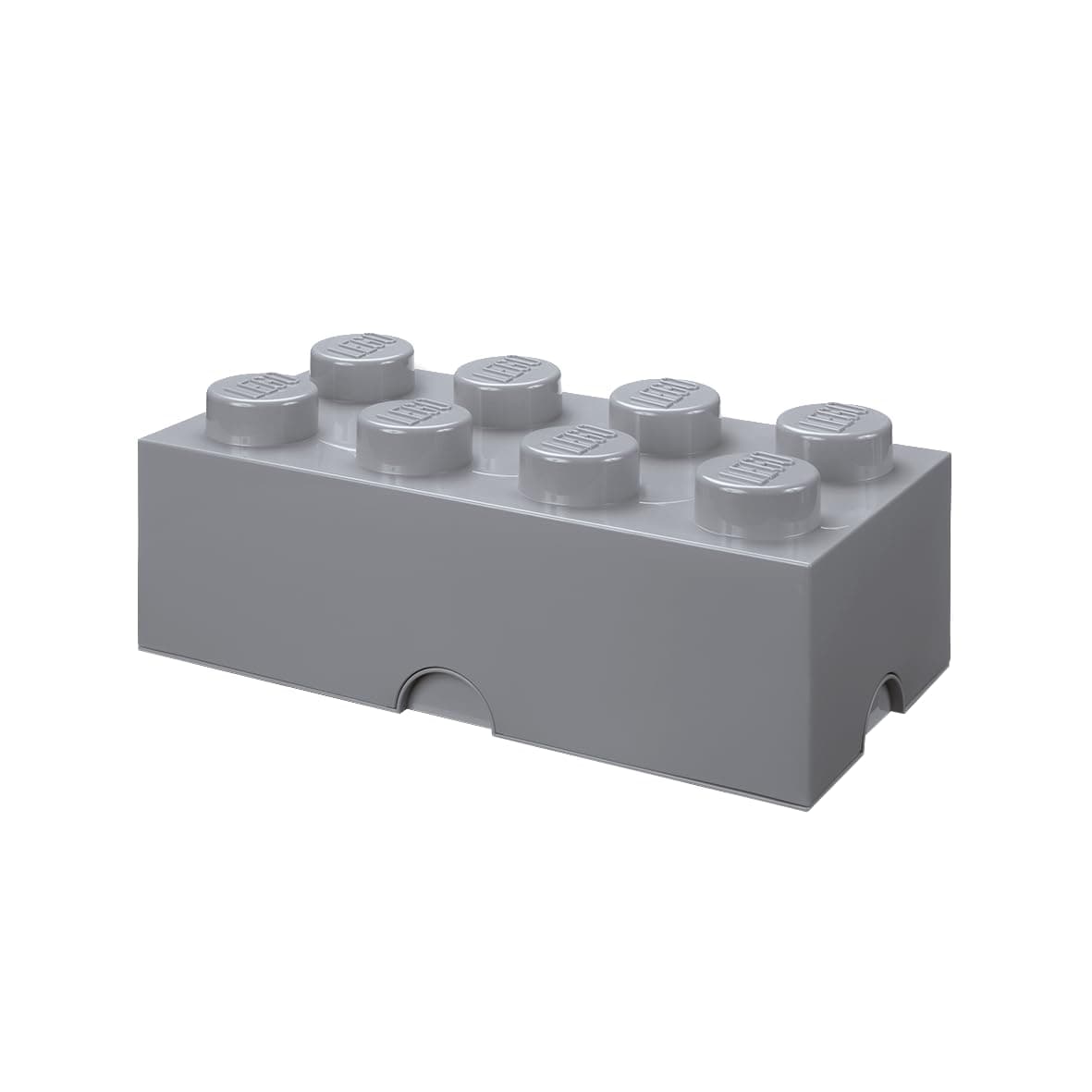 Room Copenhagen, Lego Storage Brick Box - Stackable Storage Solution - Stone Grey, Brick 8
