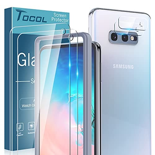 TOCOL [3PACK] for Samsung Galaxy S10e Screen Protector Tempered Glass HD Clarity, Anti-Scratch, Bubble Free Easy Installation Tray with Lifetime Replacement Warranty