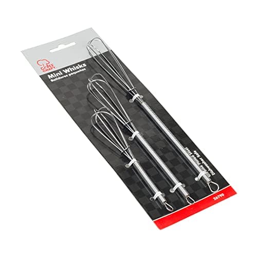Chef Craft 3 Piece Mini Chrome Whisk Set (26790)