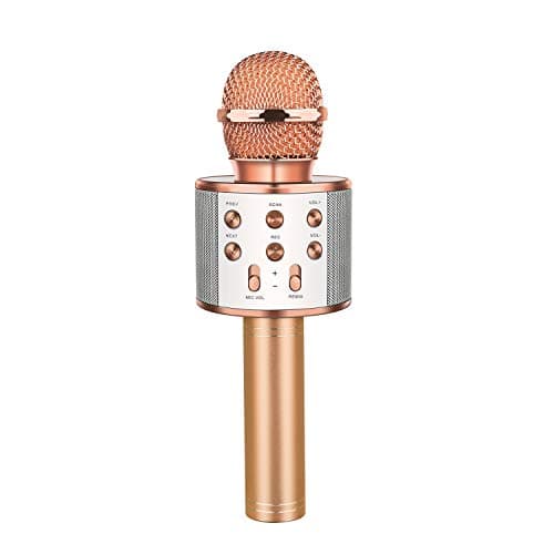 Dreamingbox Wireless Bluetooth Karaoke Microphone for Kids, Handheld Karaoke Mic for 5-12 Year Old Boys Christmas Halloween Birthday Gifts for 6-12 Year Old Girls Stocking Fillers