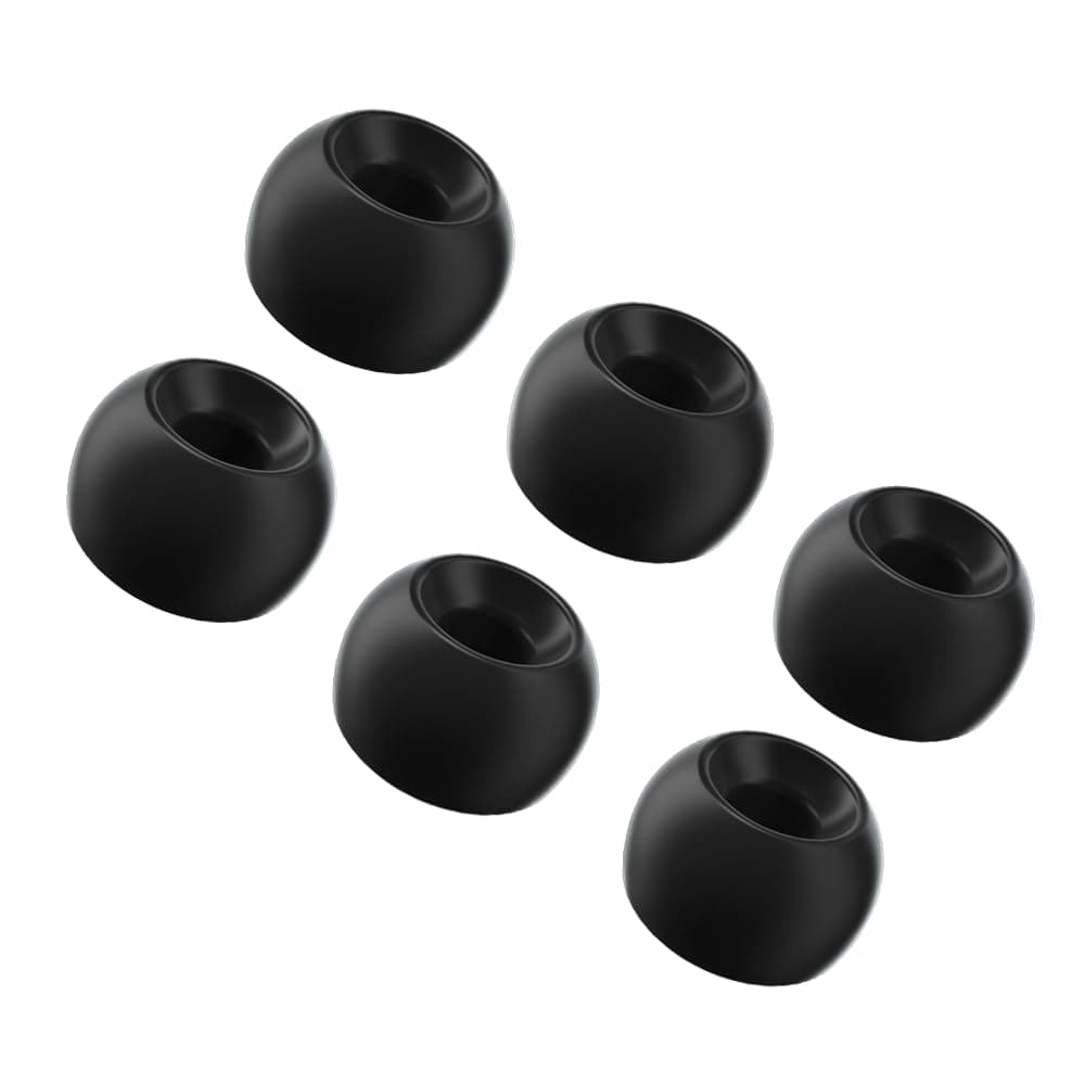 Divinus Velvet Wide Bore Silicone Eartips for 4-6mm Nozzle, Replaceable IEM Earbud Tips with Enhanced Sound Quality and Comfort (S(3 Pairs))