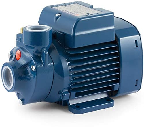 Pedrollo Peripheral Pump, Grey, Cast Iron, 0.50HP, Model PKM60 Art.41PNK60A1, Water Pump