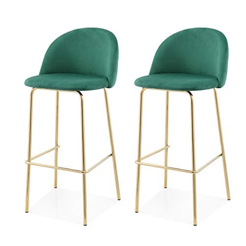 MEELANO Counter Height Stools Forest Green