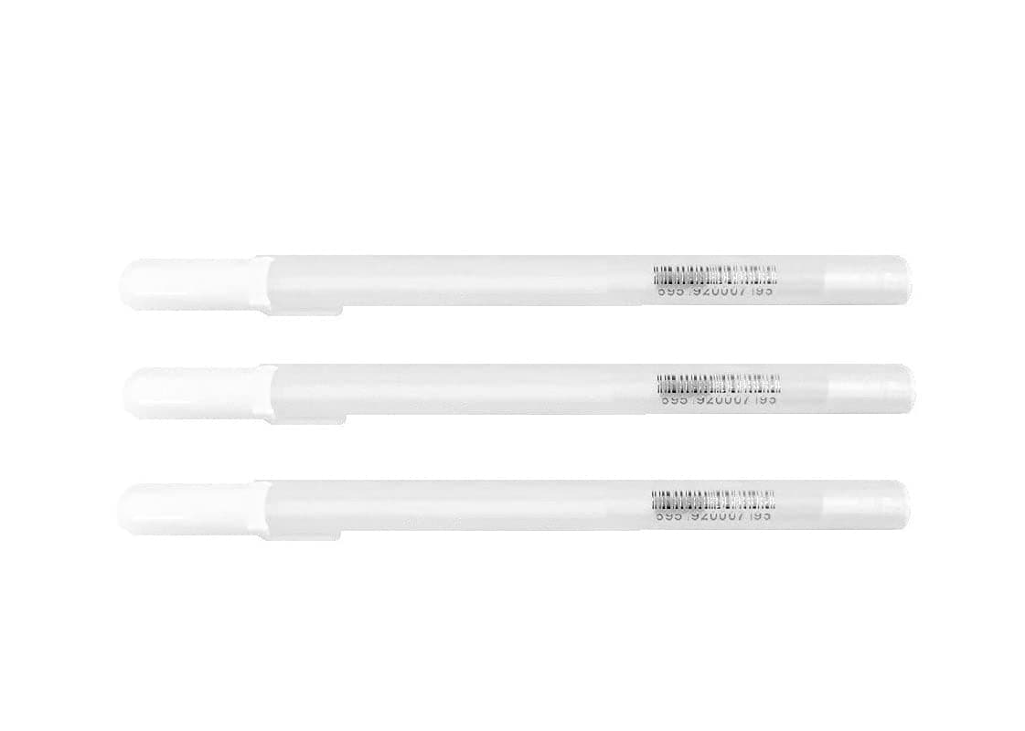 Art Ranger White Highlight Gel Medium Point Pen For Hand Paint Design & Highlight For Mandala Art, Black Paper & Doodling (Pack Of 3 Pens)