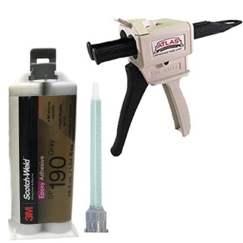 3M Scotch-Weld DP-190 Gray Epoxy Adhesive (50ml/1.7oz w/ Mixing Gun)