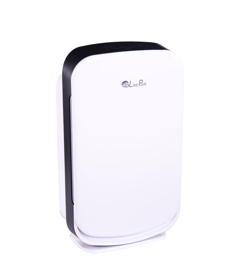 LivePure Aspen Series Medium Console Air Purifier for Home, True HEPA Filter Captures Allergens, Smoke, Pollen, Mold, Dust Mites, Pearl White