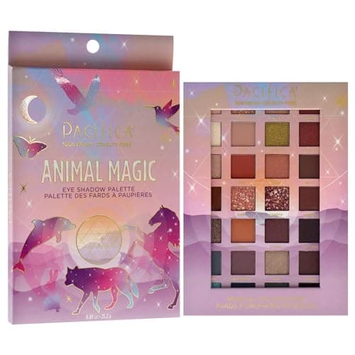Pacifica Animal magic eye shadow palette 28 well, White, 0.89 Ounce