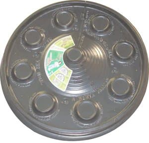 Round Mat Landscape Edging Ring Set of 2 (Black Plastic, 26” in Diameter)