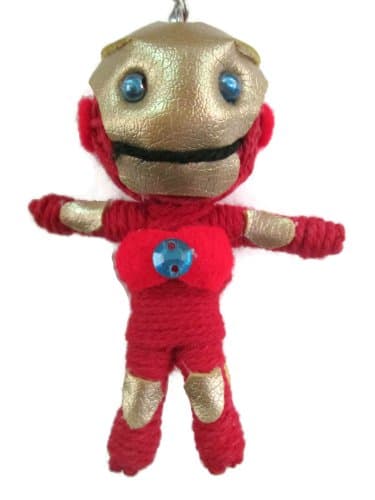 1 X Iron Man Voodoo String Doll Keyring Keychain