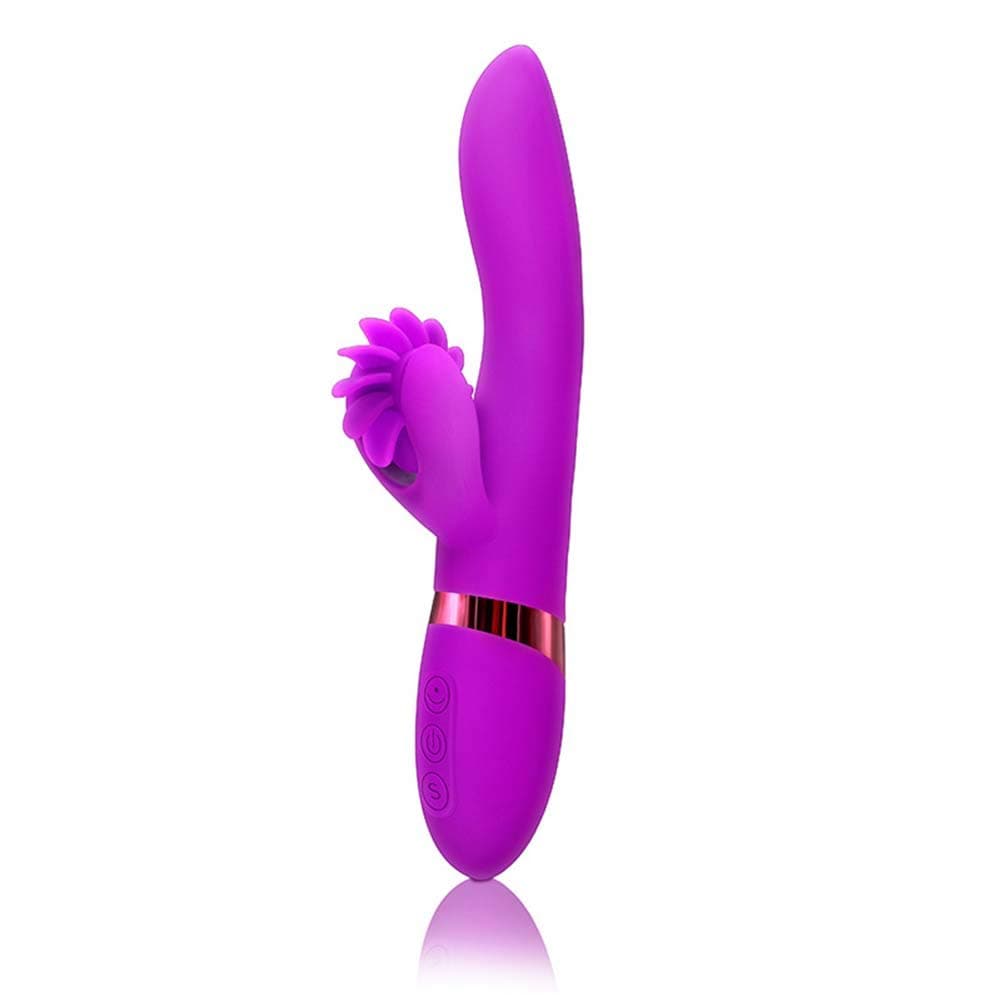 Automatic Shock Rod Female Seven-Frequency Vibration Seven-Frequency Tongue Smart Heating Charging Automatic Crazy Thrusting Telescopic Massage Stick Adult Supplies Purple