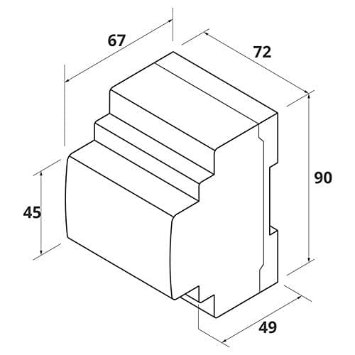 ELMEASURE White, 32A Automatic Changeover with Current Limiter, Single Phase ACCL