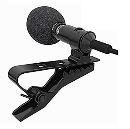 Avika Black Mini Lavalier Lapel Mic Microphone for Voice Chat, Video Conferencing & Recording by Avika