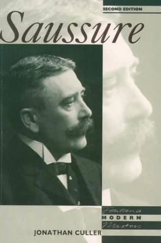 Saussure (Modern Masters) by Jonathan Culler (1985-10-28)