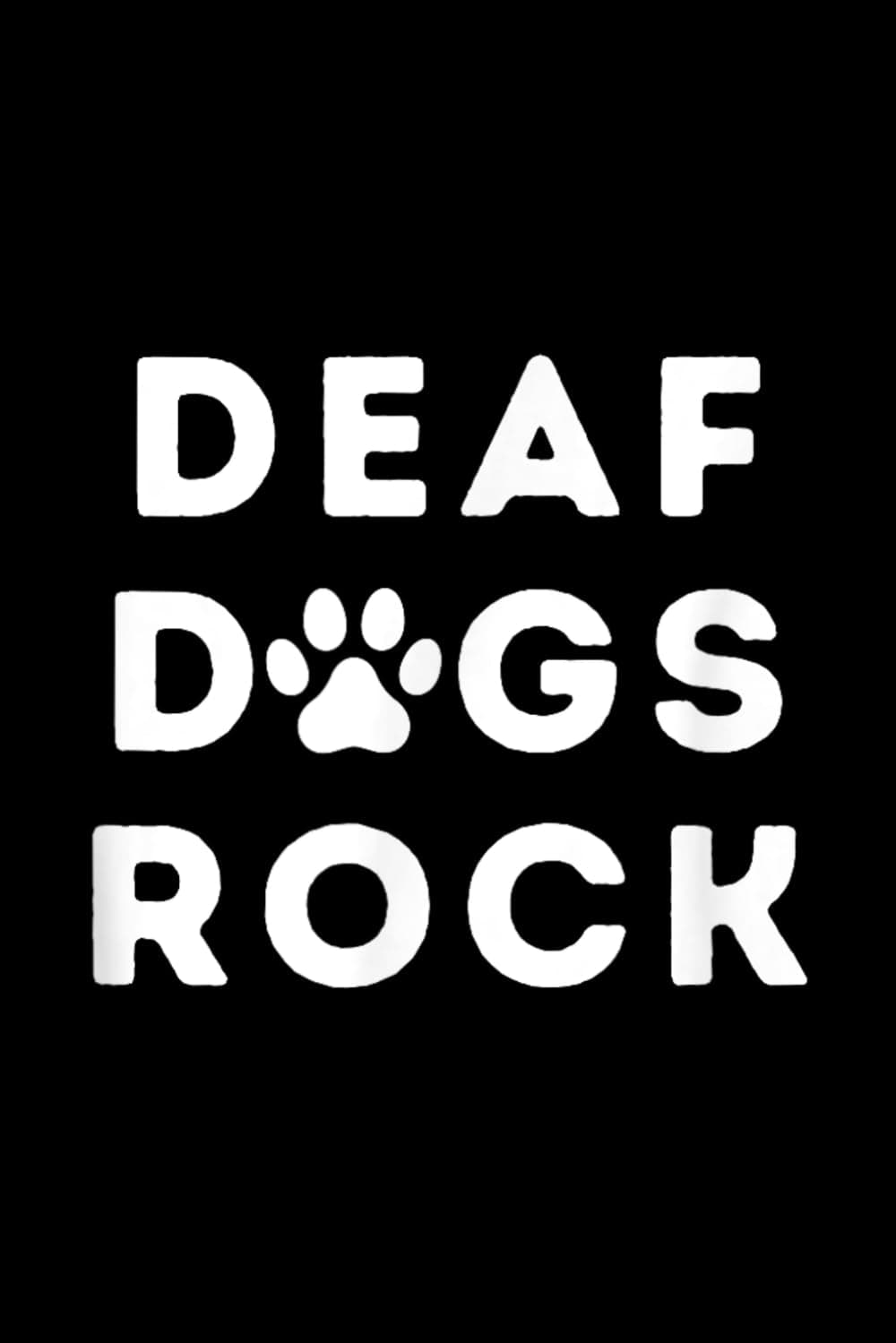 notebook 6 x 9 - Deaf Dogs Rock Dog