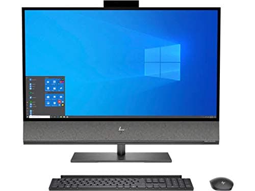 CUK HP Envy 32 All-in-One Desktop PC (Intel i7-9700, 32GB RAM, 1TB NVMe SSD + 1TB HDD, NVIDIA GeForce RTX 2080 6GB, 31.5" 4K UHD, Windows 10 Pro) Professional and Gaming AIO Computer
