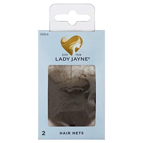 Lady Jayne Hair Net, Light Brown, Pk2