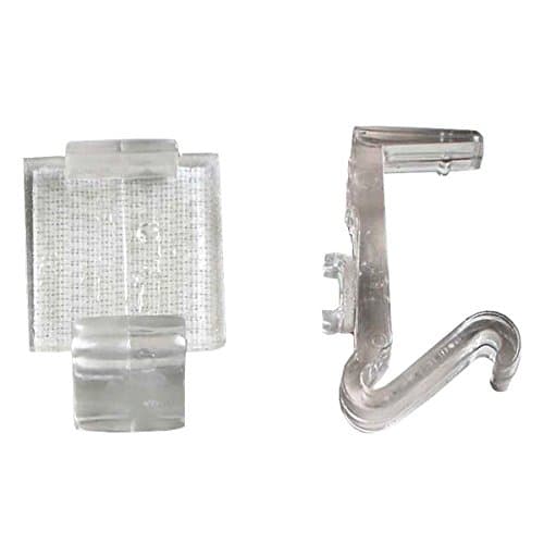 Snap Drape CV Skirting Clip, Velcro, Type CV, Polycarbonate, Fits 1" edge (Pack of 100)