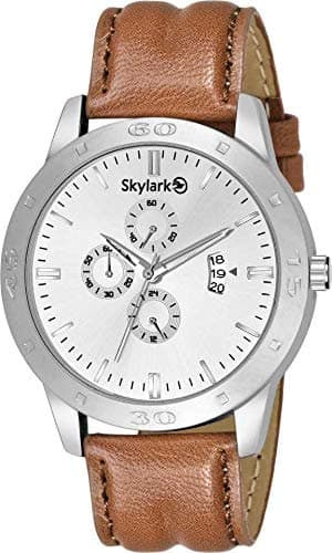 SkylarkAnalog Silver Dial Men's Watch-Sky-150