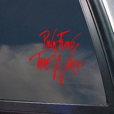 Auto Pink Floyd The Wall Car Decor Wall Art Window Decal Sticker Vinyl Wall Macbook Laptop Red Art Notebook Home Decor Adhesive Vinyl