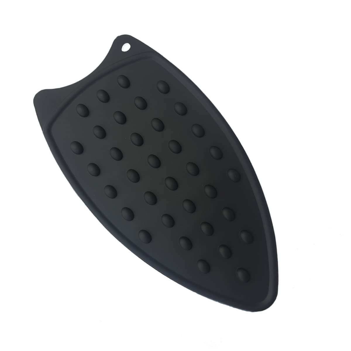 Tangser Multipurpose Silicone Iron Rest Pad for Ironing Board Hot Resistant Mat,Silicone Heat Resistant Iron Rest Pad (Black)