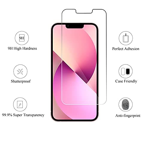 Ailun 2 Pack [6.1" Display] Tempered Glass Camera Lens Protector for iPhone 13 [2 Pack of 9H Hardness]-HD [4 Pack]