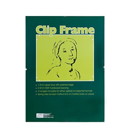Ambiance Gallery Clip Frame Modern Low Profile Invisible Minimalist Picture Photo Gallery Frame, Includes Glass and Backing - 16x20 - [Single Frame]
