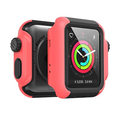 Designed for Apple Watch Impact Case 42mm Series 3 & 2 Rugged Protective Case by Catalyst, Drop Proof Shock Proof Impact Resistant Designed for Apple Watch Case, Coral