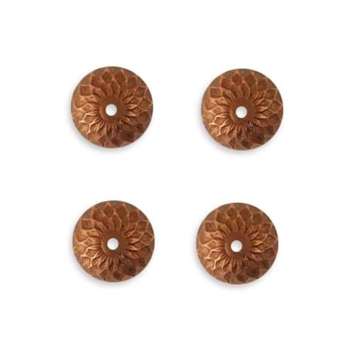 Vintaj Artisan Copper Acorn Bead Caps 12.5mm (4)