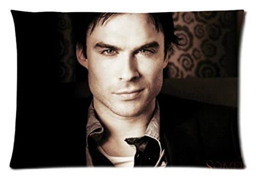 Charming Ian Somerhalder Custom Zippered Rectangle Pillow Case Pillowcases Cover Size:16"x 24" (Two Sides)