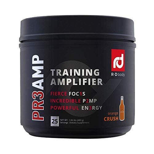 PR3AMP Pre Workout - The Best Pre Workout Supplement - Preworkout Training Amplifier Pre Workout (25 Servings) - Orange Crush