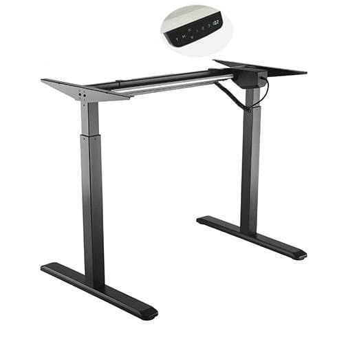 Boost Floor Standing FS-DR48M Motorized (Electric) Height Adjustable Desk Frame (Black)