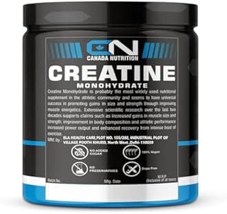Canada Nutrition Creatine Monohydrate, Strength, 100% Pure Creatine, Lean Muscle Building, Supports Muscle Growth powder, Athletic Performance, Recovery [100 Serving, Pineapple]