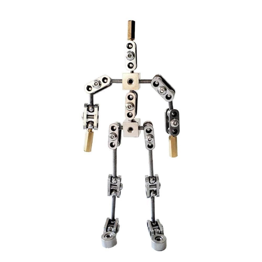 Generic DIY Studio Stop Motion Armature Kits ，Ready Armature Kits ， Metal Puppet Figure for Character Design Creation ，for Animation or just Fun (14cm-5.5in)