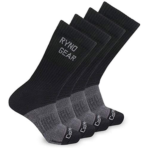 CoolMax 9" Moisture Wicking Performance Comfort Fit Socks Athletic Sock